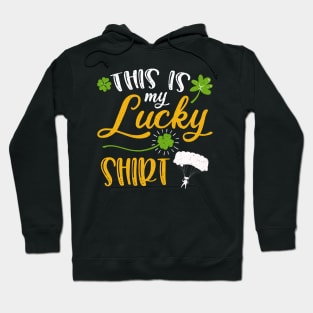 Skydiving This is My Lucky Shirt St Patrick's Day Hoodie